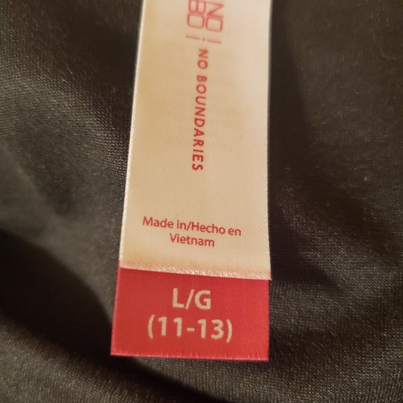 COPY - NWT NO BOUNDARIES TOP black shirt Juniors size large - Picture 7 of 11